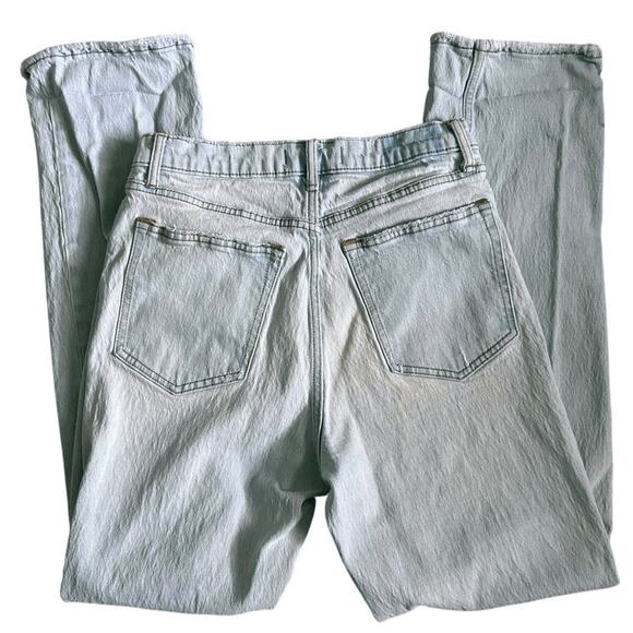 ABERCROMBIE & FITCH Ultra‎ High Rise 90s Straight Jean in Light Destroy-Size 30 - Picture 4 of 8